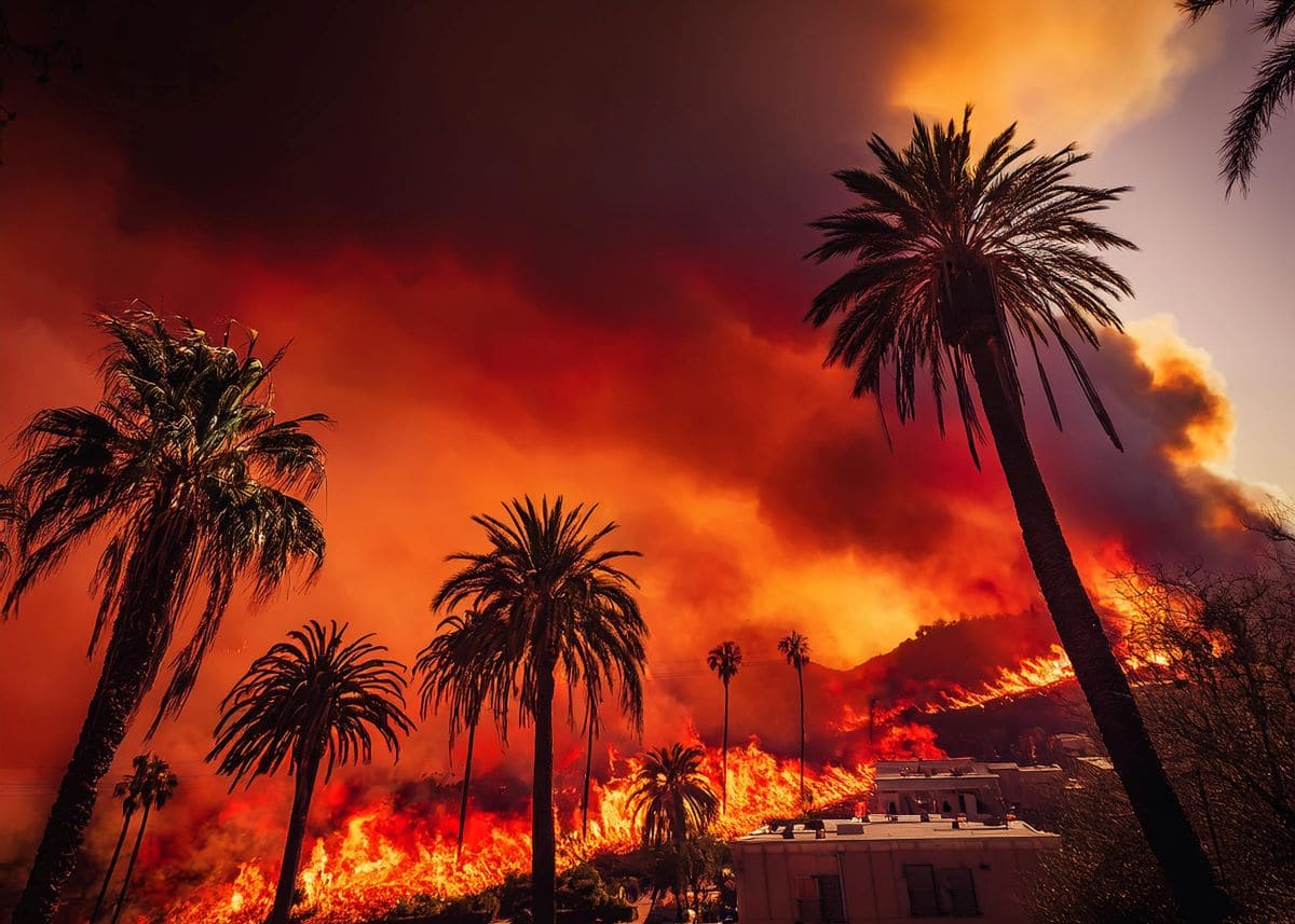 Incendi di Los Angeles, si rafforzano i venti